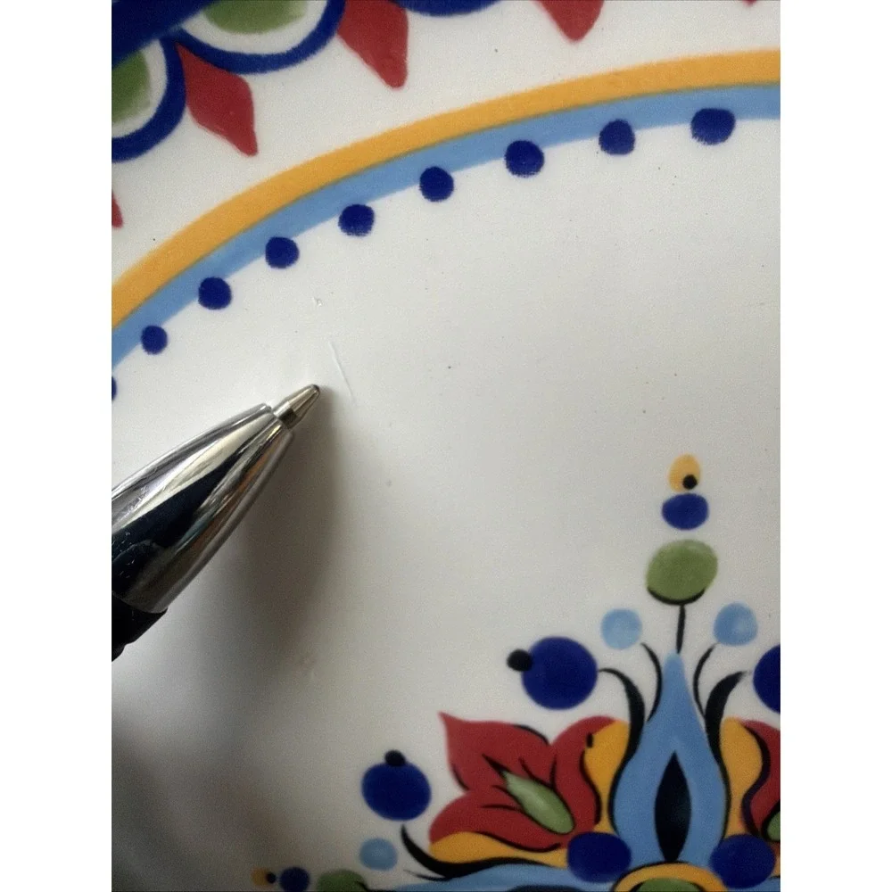 Handcrafted Espana Lifestyle San Marino Dinner Plate 11.25'' SomeScratch/Chip…